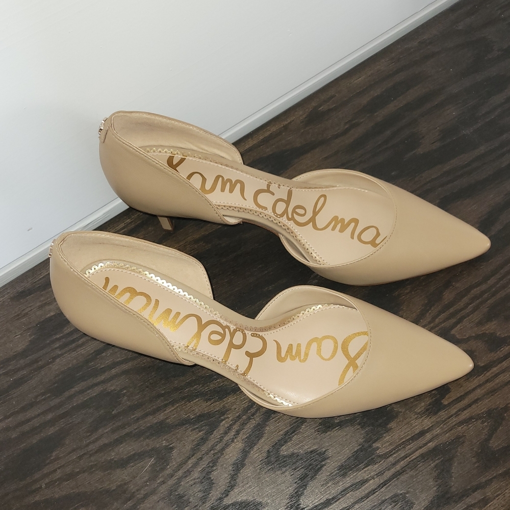 Sam Edelman Jaina D'Orsay Soft Beige Pumps